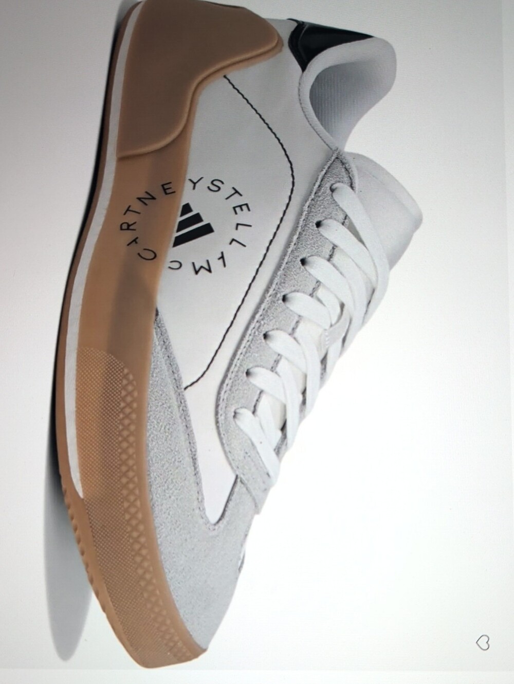 Adidas by Stella McCartney White & Gum Low-Top Sneaker